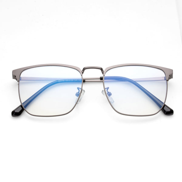 ROYAL SON Square Matte Black Computer Glasses Blue Light Blocking Spectacles Frames Men Women - SF0086-C1-Frame