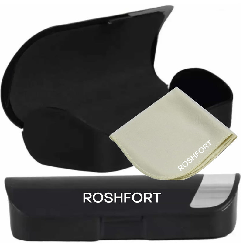 Roshfort Money Heist Professor Eyeglass ARC Glass Blue Light Blocking Coating Glasses for Men Women Retro Aviator Computer Eyewear Acetate Italic Frame (B-1, Black).